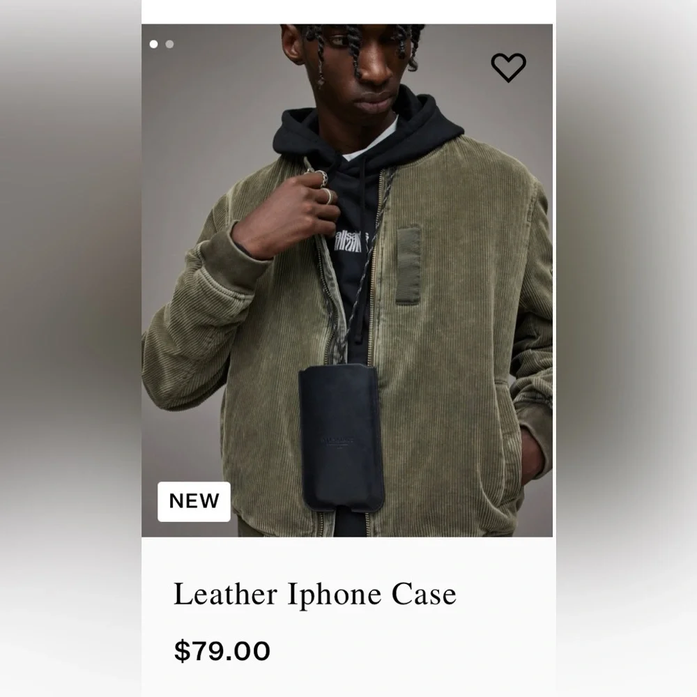All Saints Leather IPhone Case